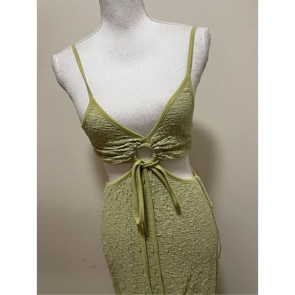 Urban Outfitters Katara Strappy Cutout Midi Dress Size M - Picture 5 of 9